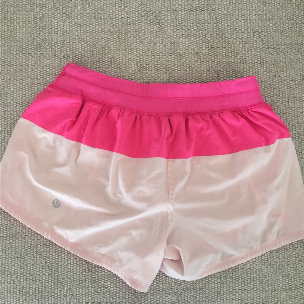 Lululemon Pink Running Shorts